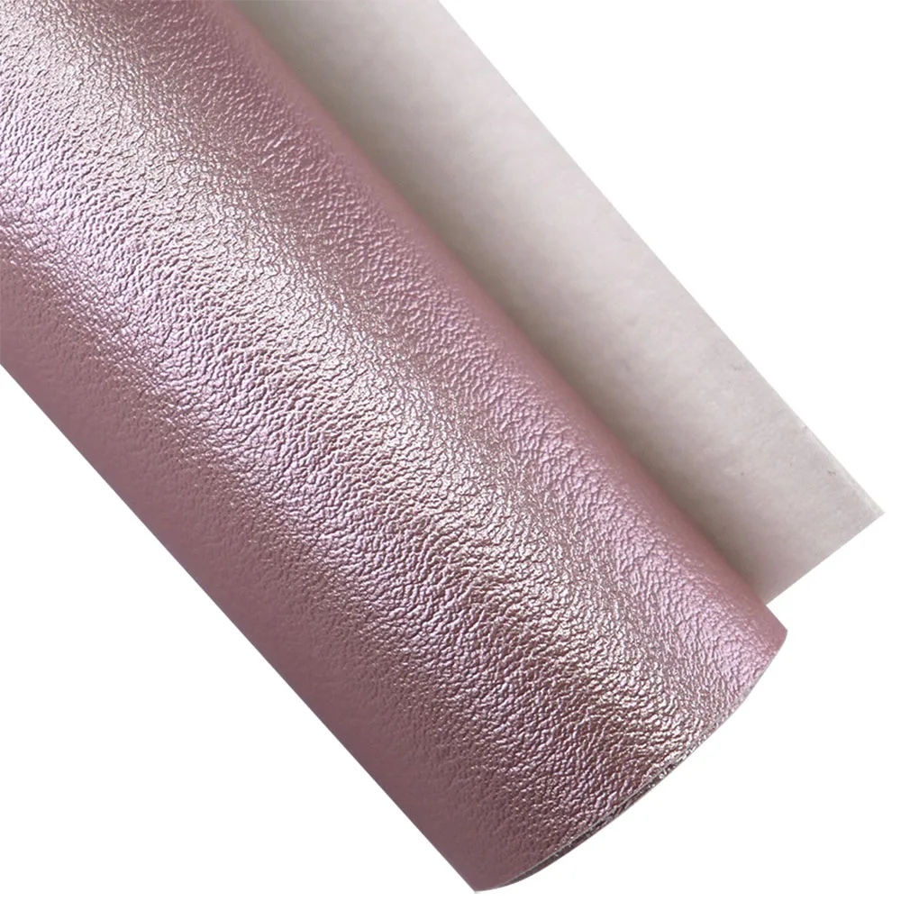 Leather Fabric Glitter Fabric Rose Gold Chunky Fine Glitter Fabric Lichee Textured Faux Soft Smooth Synthetic Leather For DIY Bows Earring HD006