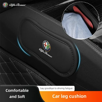 Cuscino per Ginocchia in Pelle, Supporto Morbido per Gambe e Mani, Adesivo Auto per Alfa Romeo Giulietta Mito 159 Giulia Stelvio 156 147 Tonale