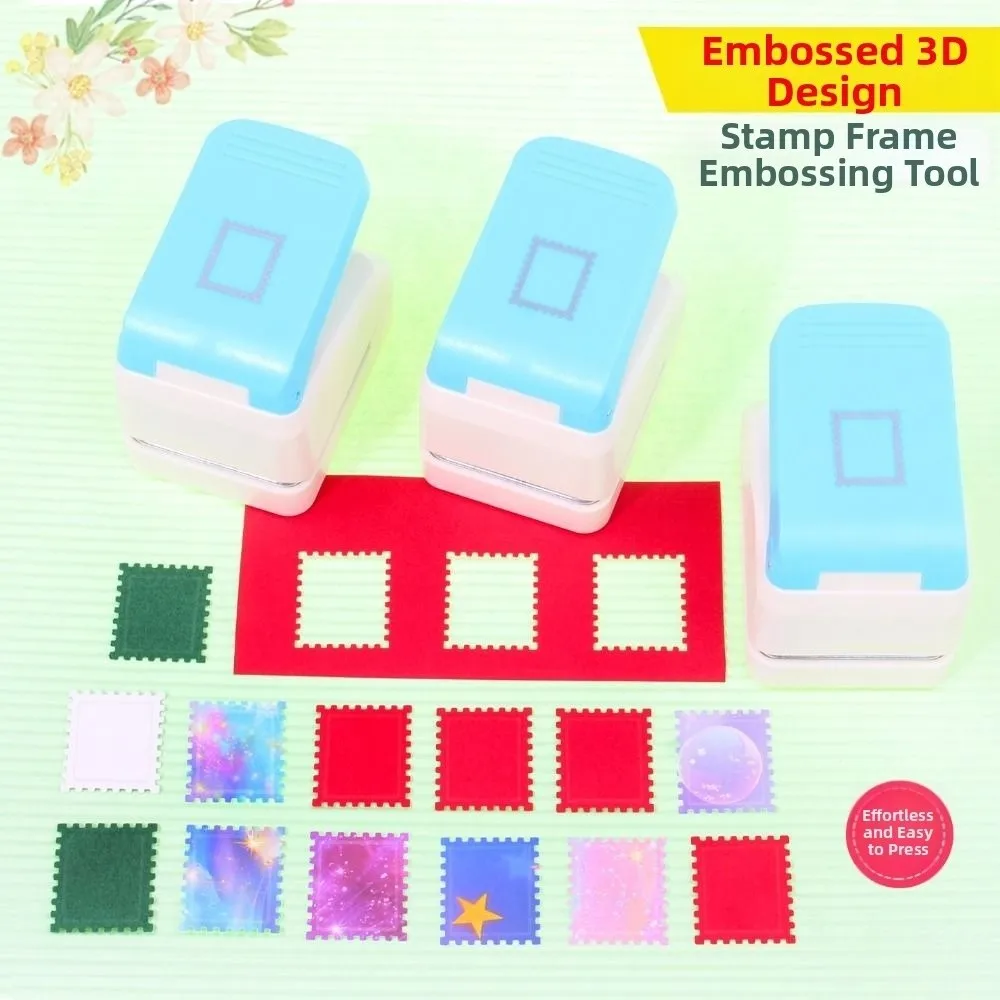 노동력 절약 스탬프 테두리 펀치 2.87x2.39cm DIY 엠보싱 기계 커팅 공예 수제 톱니형 펀처 엠보서 공예