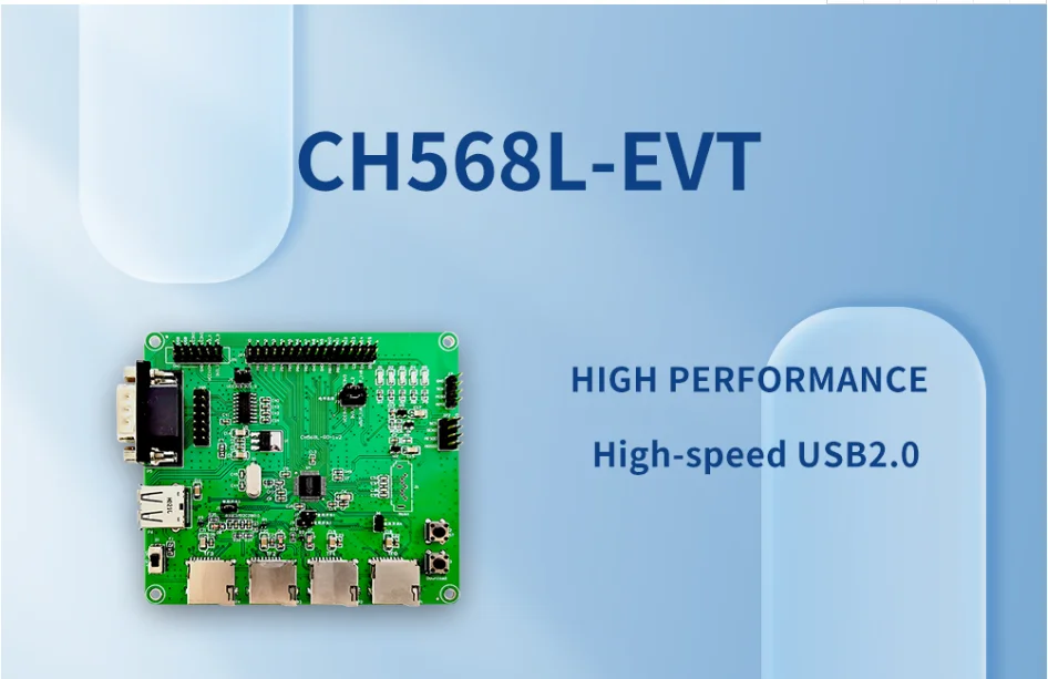 WCH CH568 Entwicklungsboard CH568L-EVT Hochgeschwindigkeits-USB/SATA/SD-Controller MCU-Evaluierungsboards – Detail 1