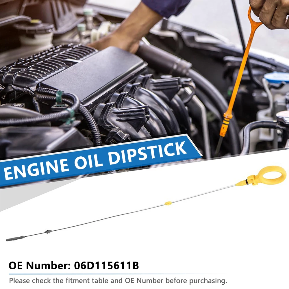 Oil Dipstick 06D115611B Suitable for 2005-2009 Audi A4 2.0T 1 pcs for 2005-2008 Audi A4 Quattro Base 3.2L