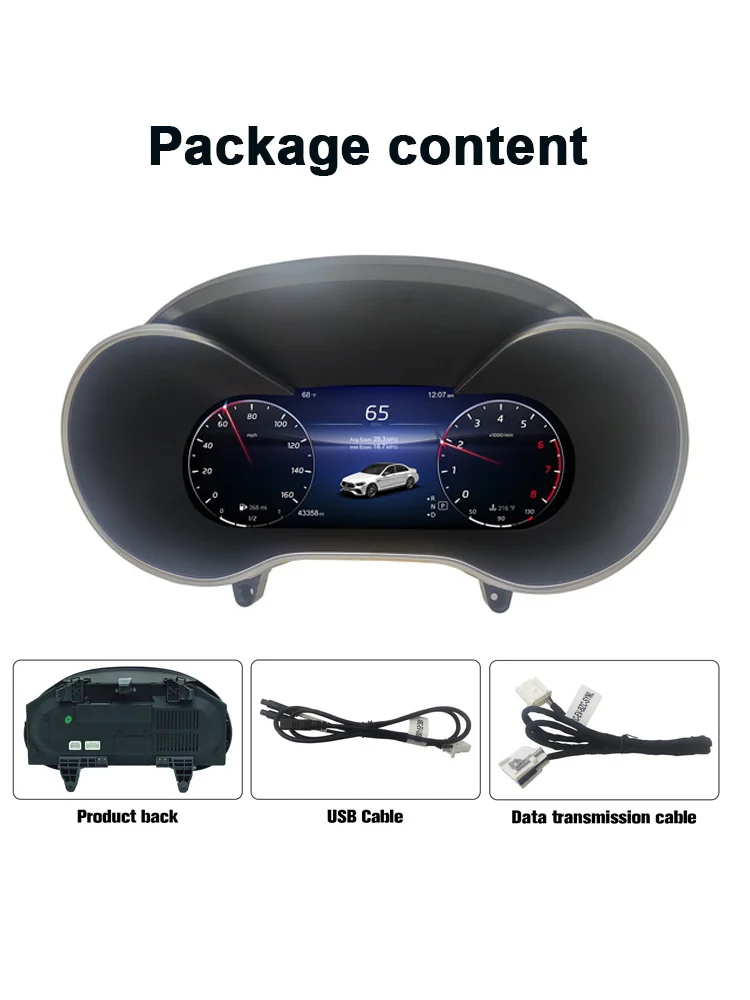 Digital Instrument Cluster For Mercedes Benz C200L C/GLC W205/W253 2015-2019 Spe
