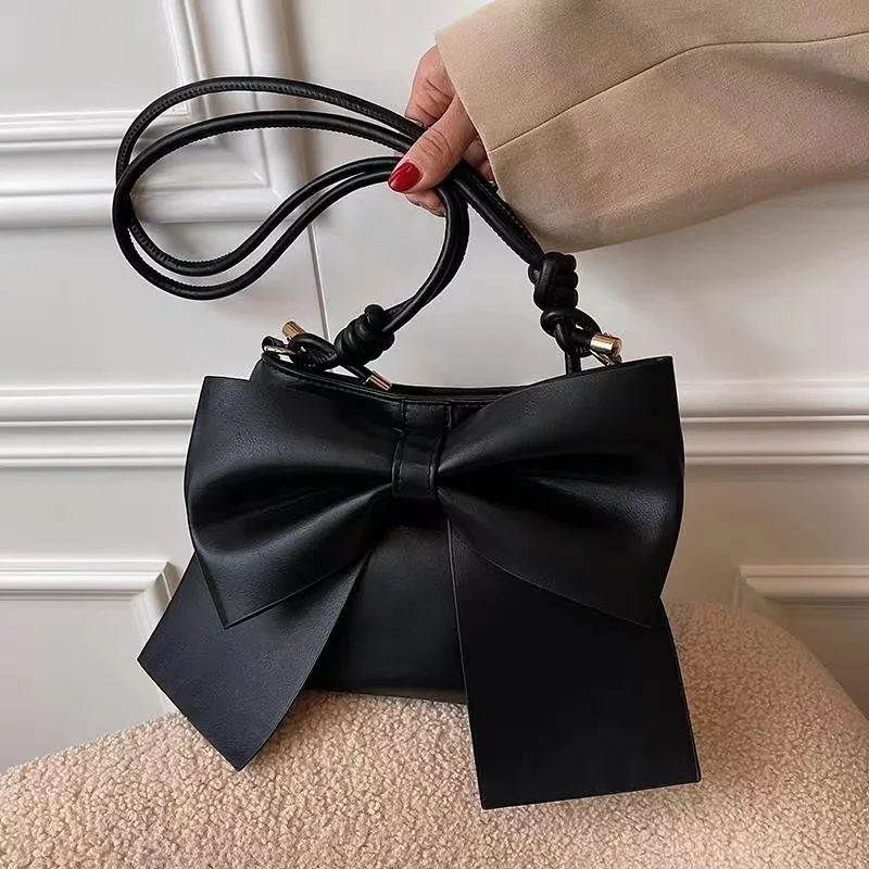 The Large Bow Leather Tote Bag