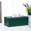 Nordic style Luxury Leather Tissue Box Living Room Coffee Table Napkin Holder Creative Home Car Dining Room Commercial Paper Box 4