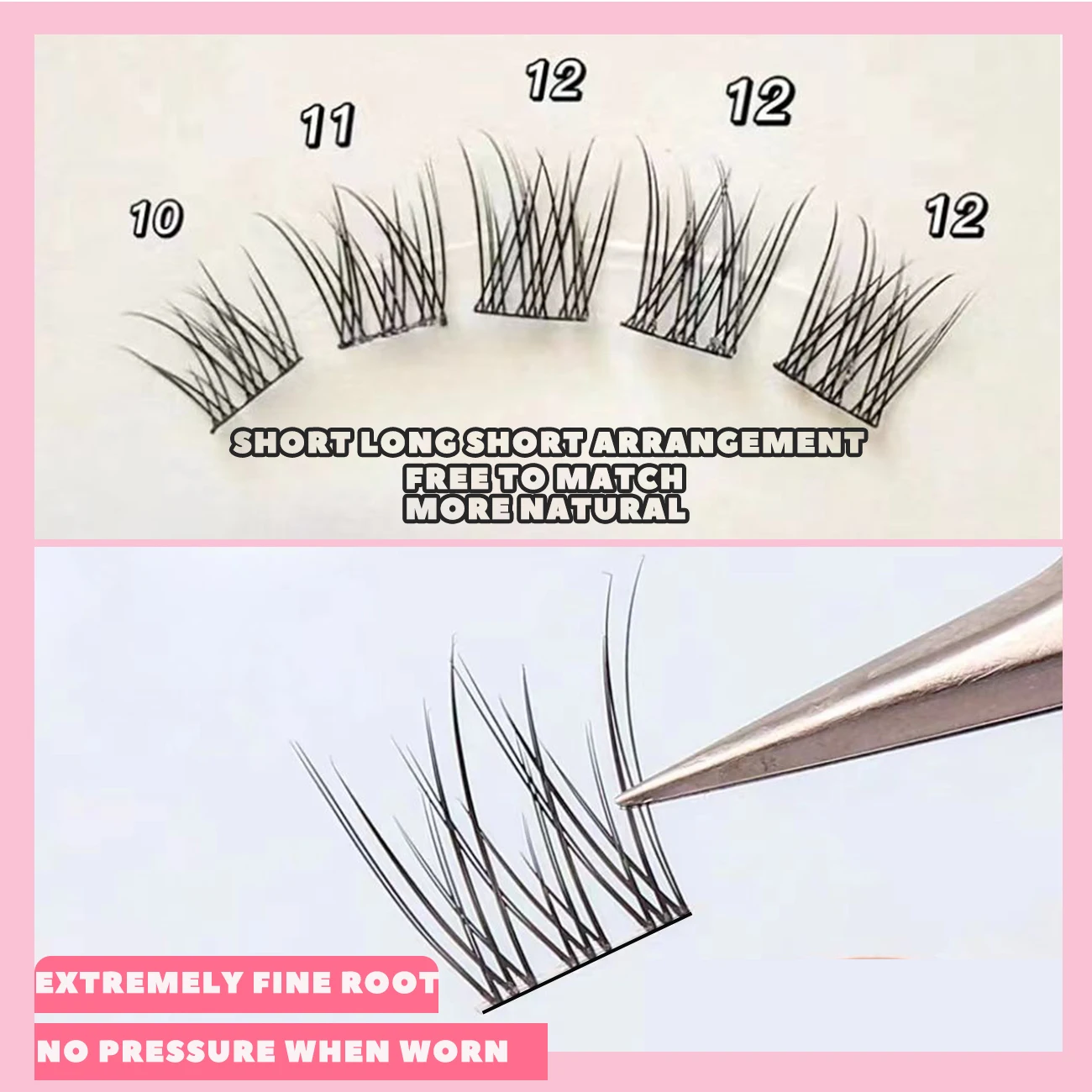 Eyelash Extension Eyelash Extensions Eyelash Extension Lashes Fake Eyelashes False Eyelashes Eyelash Makeup Tools Clusters Eyelash 10 Rows Fish Tail Fluffy Natural C Curl Beauty Makeup Extension Tools Daily Wispy Single Cluster False lashes