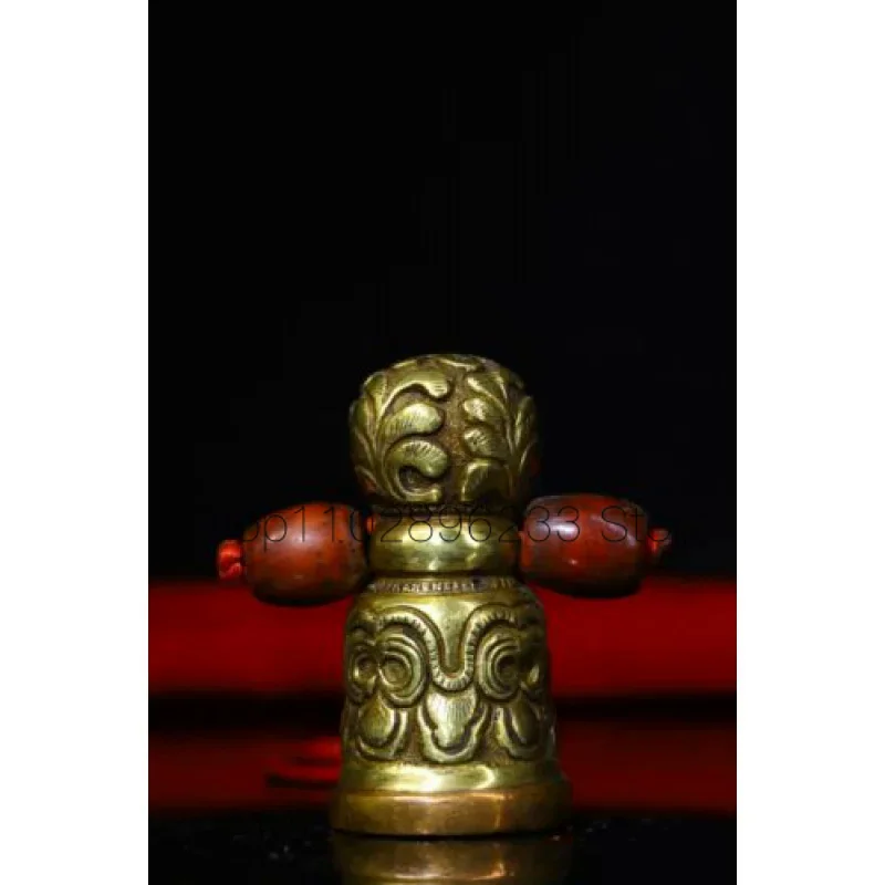 

Китайская тибетская Бронзовая статуя 2,6 дюйма, латунная подвеска