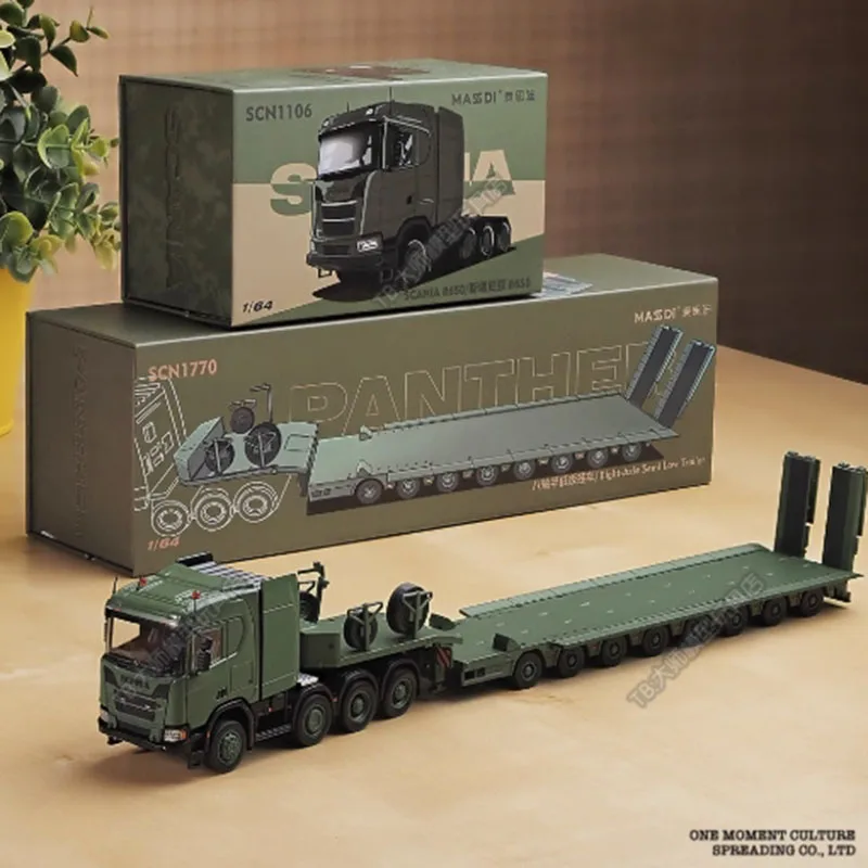 Massdi 合金車モデル 1:64 R650 スカニア トラック トレーラー