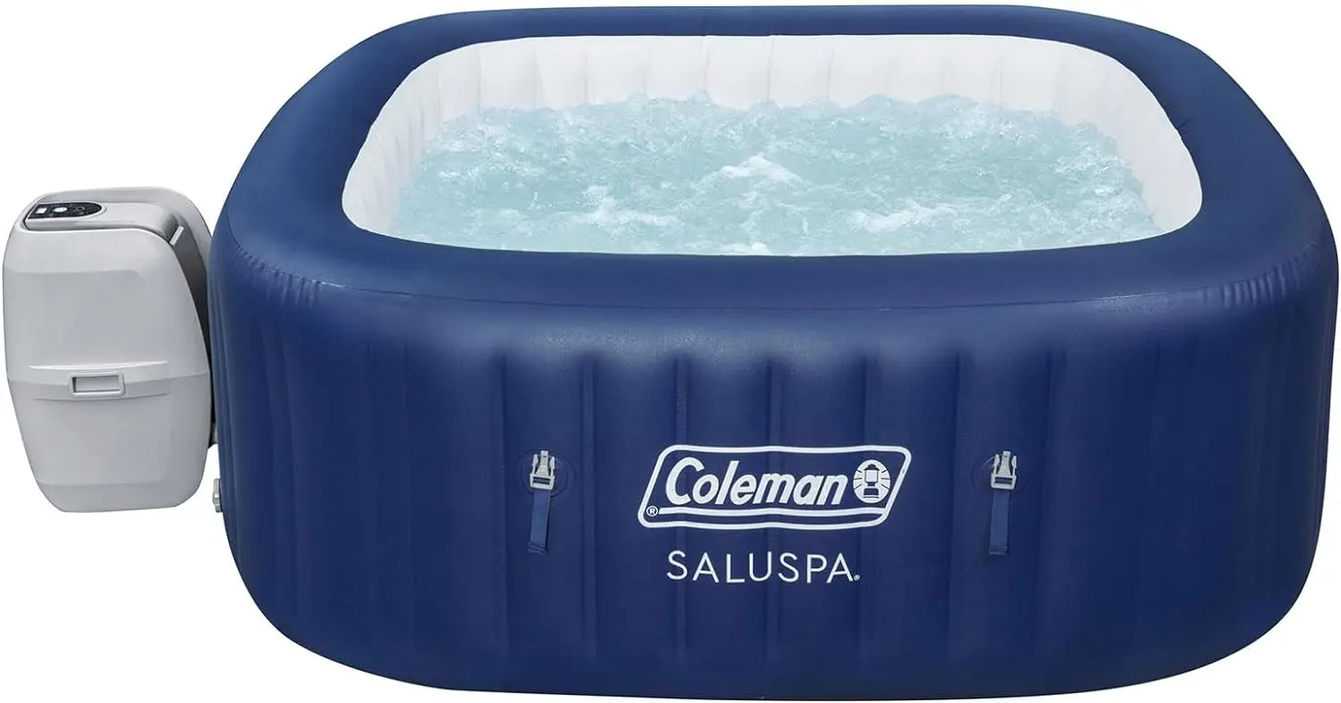 Description Picture 4 of itemAtlantis AirJet 4 To 6 Person Inflatable Hot Tub Square Portable Outdoor Spa with114-140 Soothing Jets with Cover