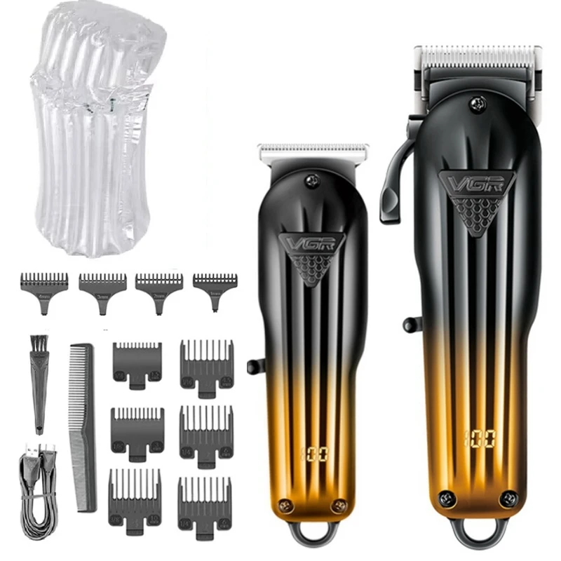 ماكينة قص الشعر VGR Combo الأصلية ماكينة تشذيب شعر...