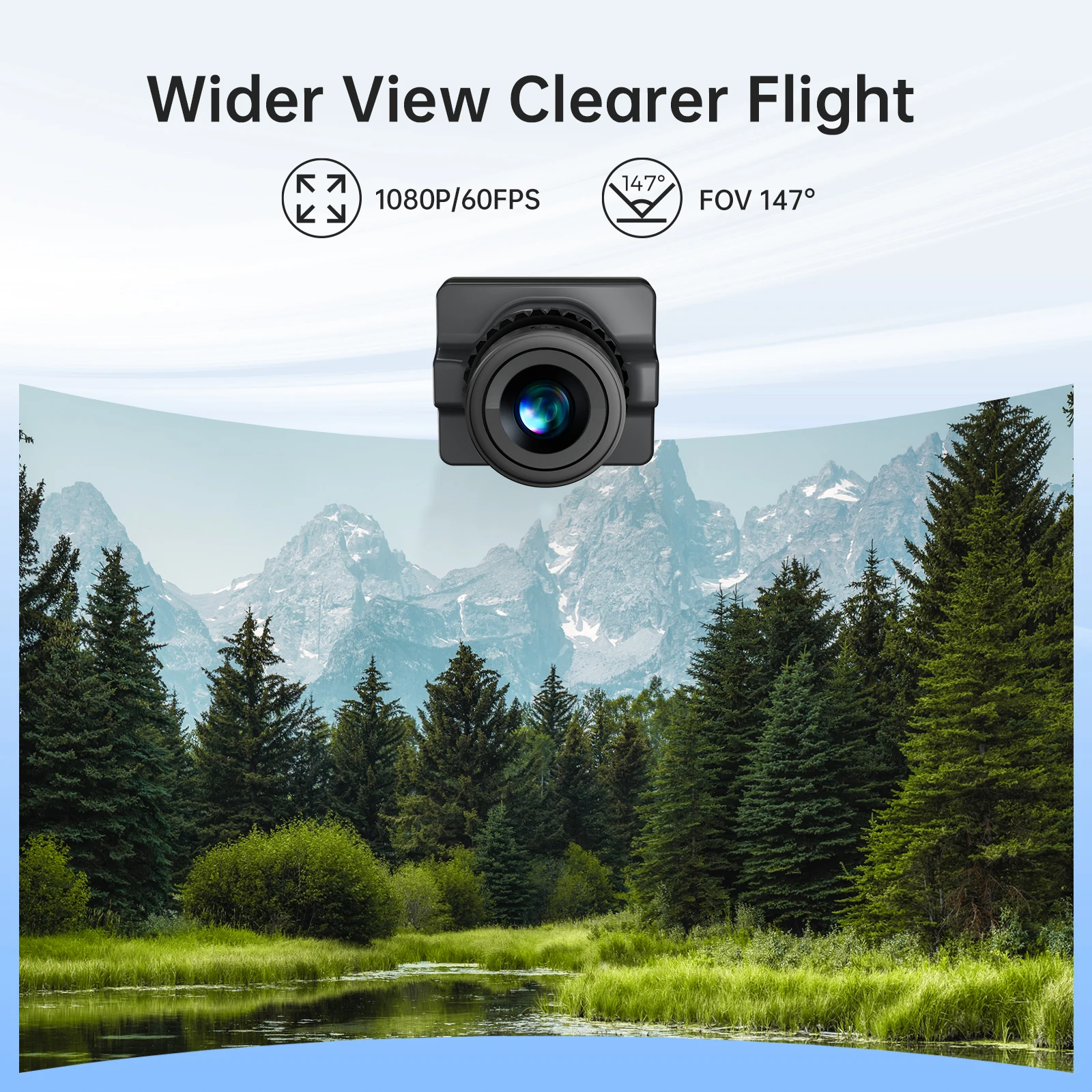 Комплект CADDX Walksnail Ascent Lite VTX Цифровая передача изображения FPV 1080P/60FPS 35 мс с низкой задержкой Дальность действия 3 км для очков Ascent FPV thumbnail 3