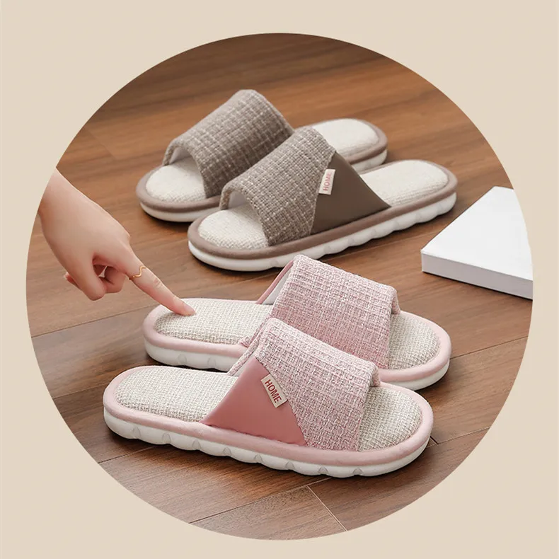 Breathable Open Toe Slippers - Non-Slip Indoor Slides for Men and Women