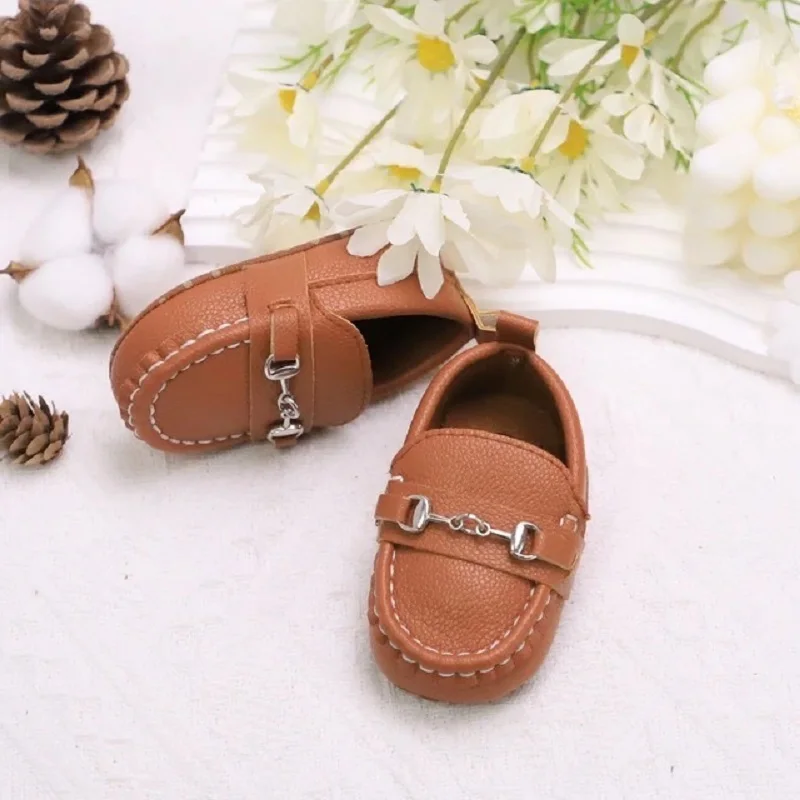 4-colors Newborn Infant Boys Girls Shoes PU Leather Loafers Dress Shoes Oxford Prewalker Walking Flat Lazy Crib casual shoes baby girl shoes