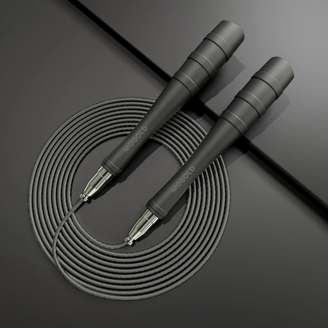 MOGOLD Professional Speed Jump Rope with Ball Bearings - Steel Wire Rope for Men & Women, Fat-Burning Workouts, Cardio