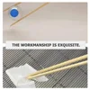 2 Pcs Bamboo Trash Tongs Grill Tools Picker Grabber Can Reusable Garbage Clip Elder Long Upper 6