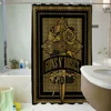 Rock-Gun Roses Bathroom Curtains for the Home Shower Shower Curtain Waterproof Folding Partition Accessories Bath Bedrooms Set 1