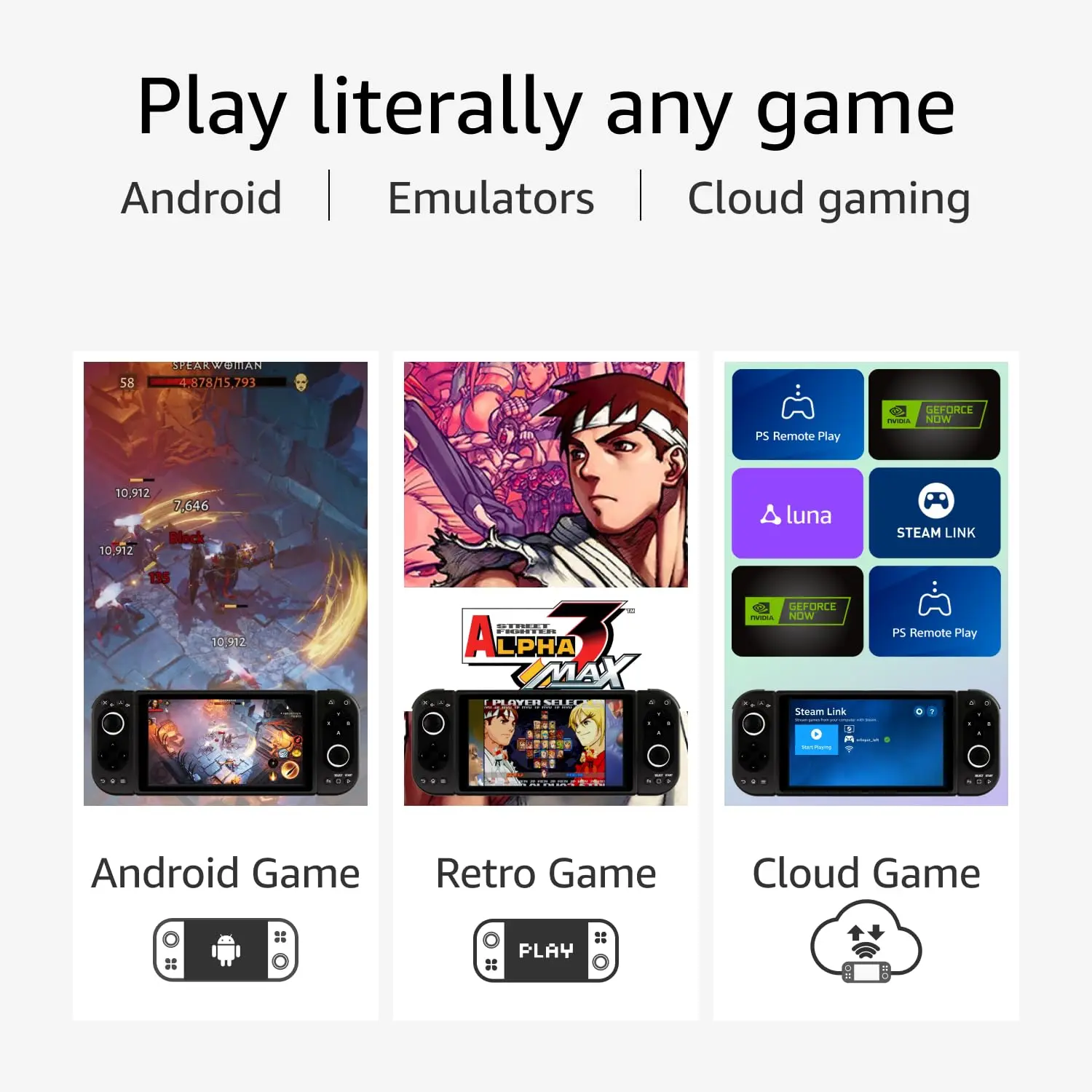 Amazon.co.jp: Pimax Portal QLED ポータブルゲーム機, 5.46