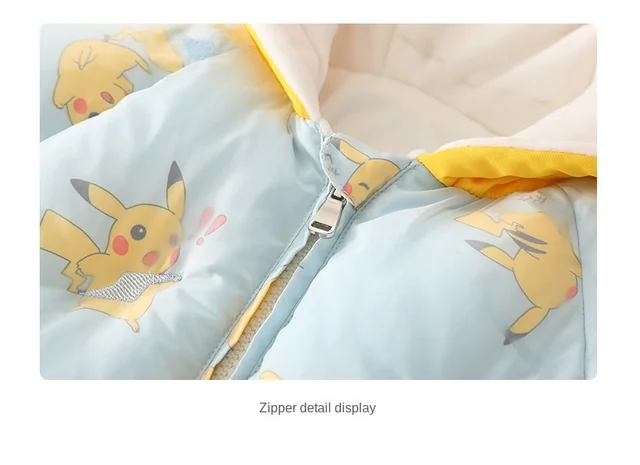 Pokemon Pikachu Baby Children Autumn Winter Warm Jumpsuit Cartoon Cute  Toddler Romper Crawling Clothes Newborn Boy Costume Cloth - Fantasy  Figurines - AliExpress