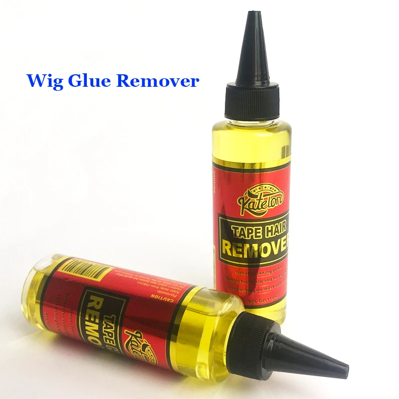 1 Bottle Hair Glue Remover For Remove Hair Extension Tape & Toupee 4Fl.oz (118ml) Wig Glue Remover Yellow Liquid Tape Remover