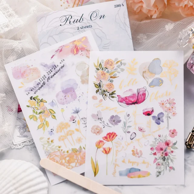 Scrapbooking Rub Transfer Stickers  Rub Ons Transfer Stickers Vintage -  Vintage - Aliexpress