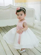  Newborn Baby Girl 1 Year Birthday Dress Pears Decoration Toddler Girl Christening Dress Infant Princess Party Dresses For Girls 