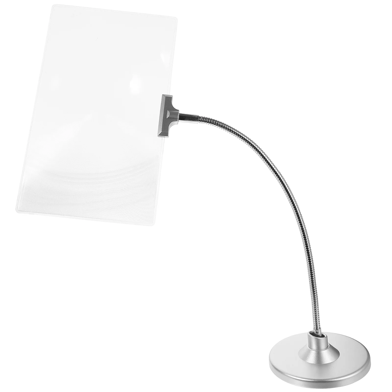 

Увеличительное стекло 4х, подставка для чтения, гибкая увеличительная лупа для чтения с гибкой шеей, с полным увеличением громкой связи, маленькая лупа для чтения с низким видением