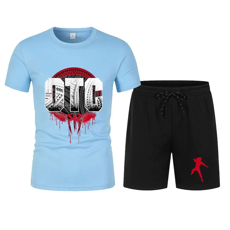 Men's Roman Reigns T-Shirt Shorts Set Summer Short Sleeve Overiszed Causal Clothing