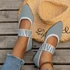2024 Women's Summer New Fashion Elastic Strap Designer Comfortable Non-Slip Flat Shoes for Daily Outing Casual Low-top Shoes 3