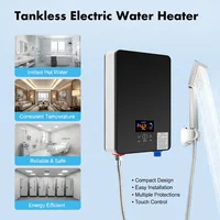 Chauffe-eau électrique instantané mural 220V, sans réservoir, à température constante, prise EU 3