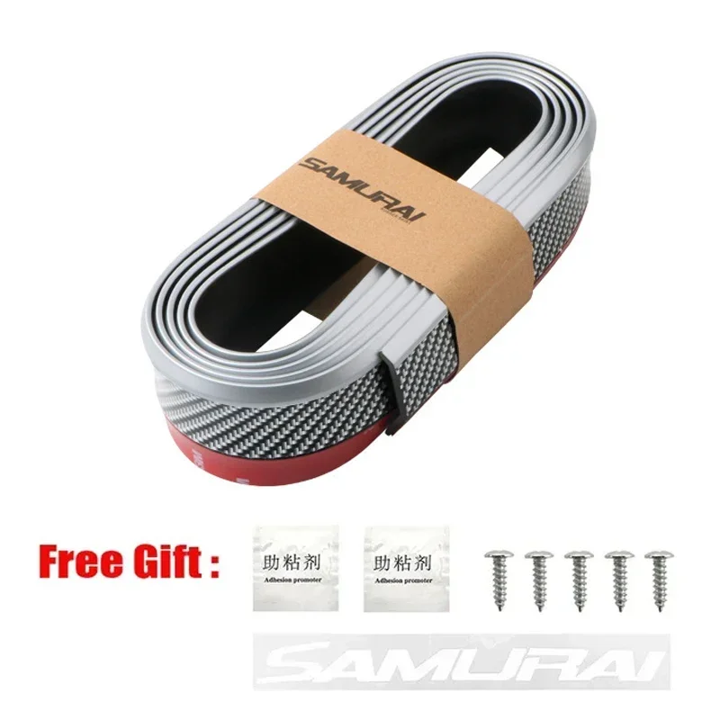 Universal Carbon Fiber Front Bumper Lip Protector - Scratch-Resistant, Collision-Resistant, Easy Installation, Premium Look