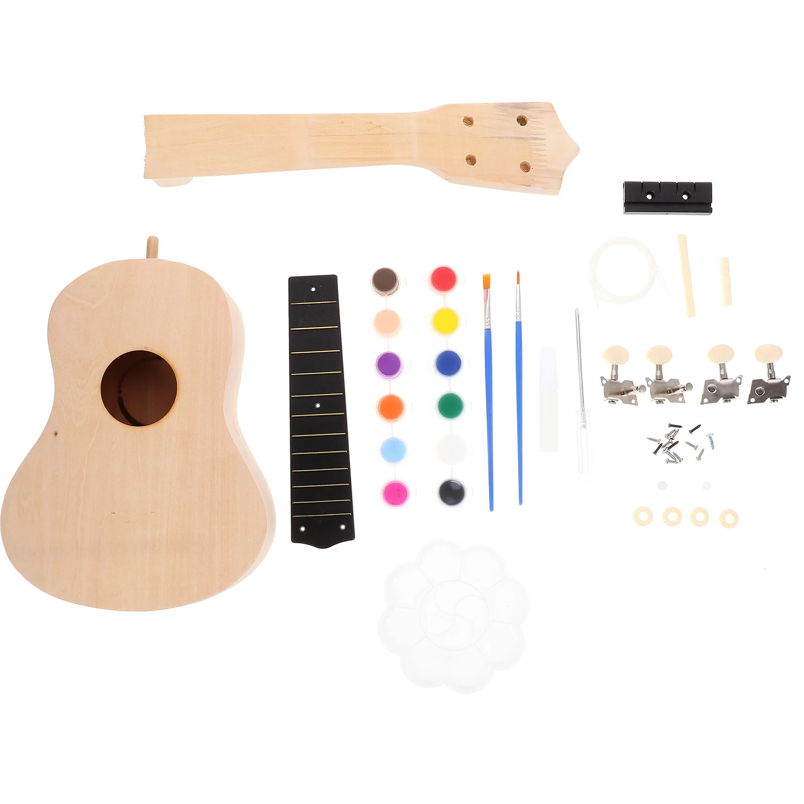 

Inch Ukulele DIY Kit Fun And Simple Hawaii Guitar Handmade Kit