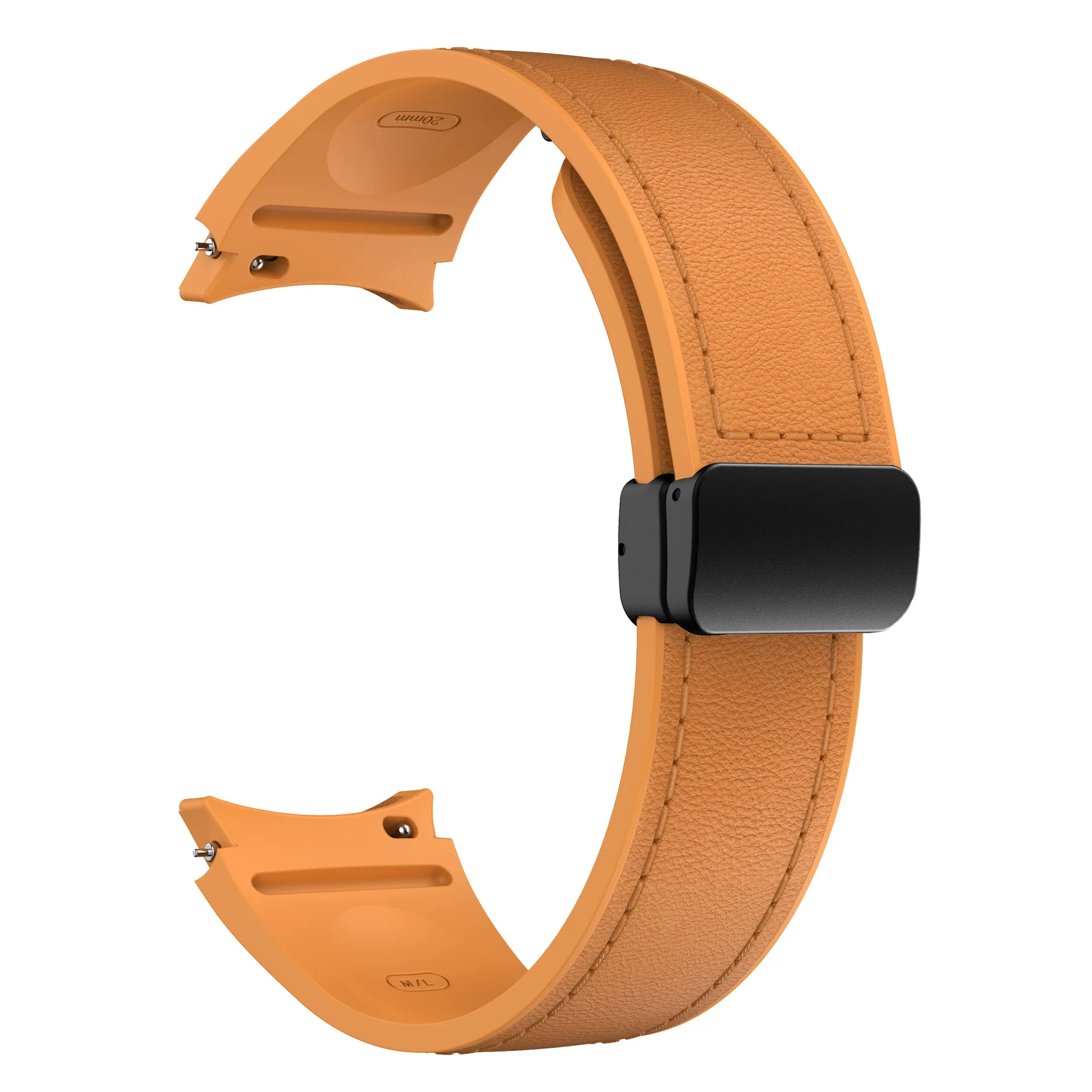 Premium Leather-Silicone Sport Band Bracelet - Universal Fit