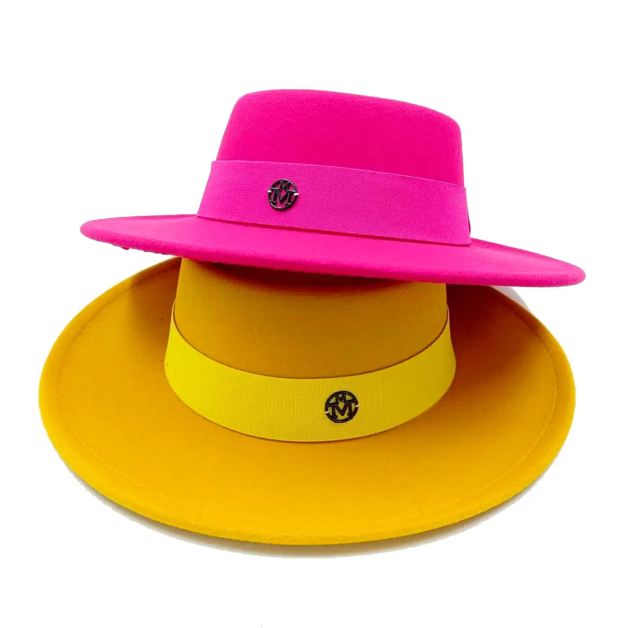 فيدورا الخريف والشتاء قبعة إكسسوارات الحروف الفرنسية الرجعية فاسق الرجال والنساء واسعة حافة قبعة gorras القبعات للرجل