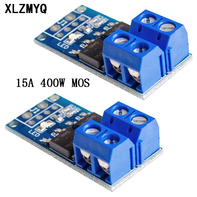 Dual High-Power MOS Field Effect Transistor Trigger Switch Driver Board PWM Control Electronic Switch Control 5pcs DC 5-36V 400W