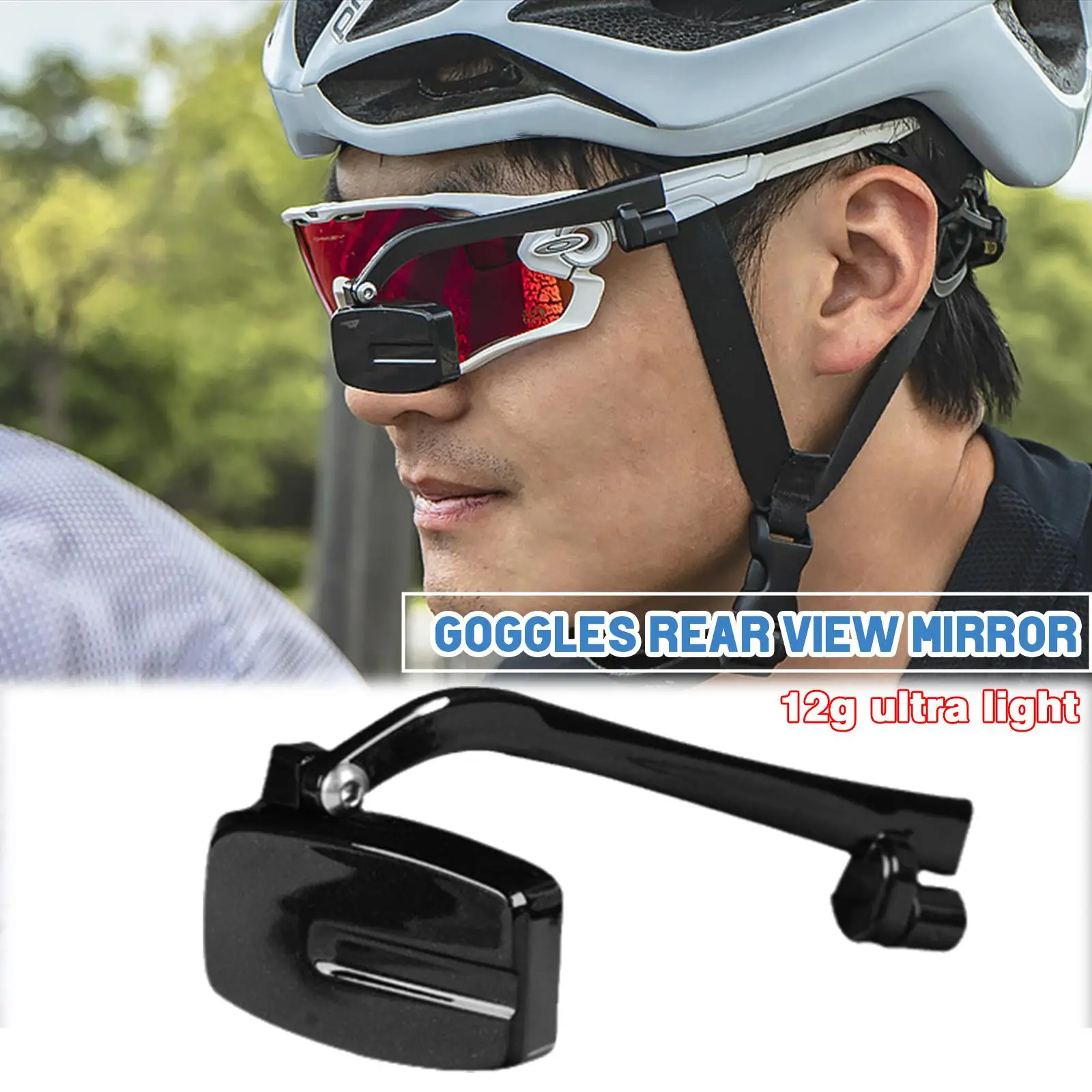 

Bicycle Cycling Riding Glasses Rear View Mirror Bike 360 Rearview Adjustment Rear View Eyeglass Mount Helmet