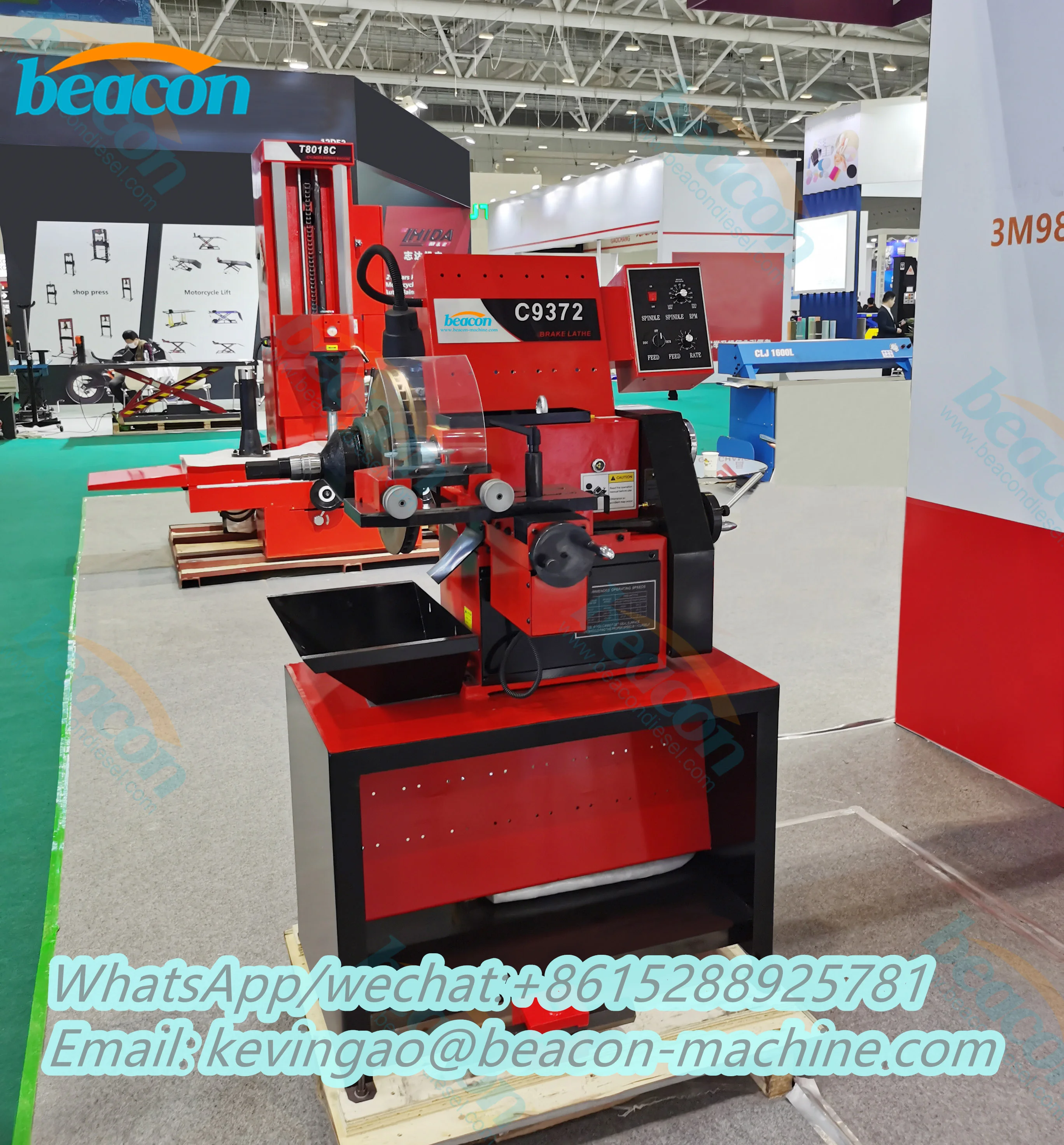 LTC9372DiscSkimmingMachineSmartCarBrakeLatheDiscTurningRotor