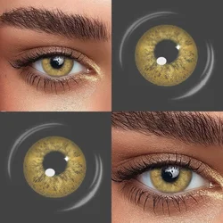 Emerald Green Color Contact Lenses for Women's Christmas Gift - Enhance Your Natural Makeup Look (Brown)