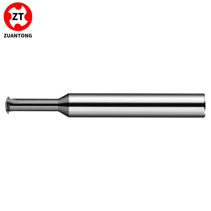 주안통 CNC 머신 초경합금 단날 나사 가공용 밀링 커터 M1 M1.6 M2 M3 M4 M5 M6 M8 M10 M12 M14 M16 M18 M20 M24