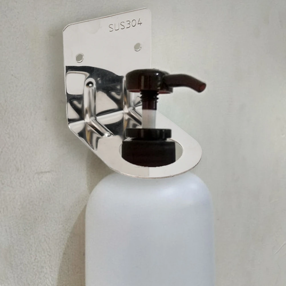 Universal Shower Gel Bottle Rack Stainless Steel Wall Mounted Shampoo Bottle Holder Soap Dispenser Hook wall mounted bottle holder