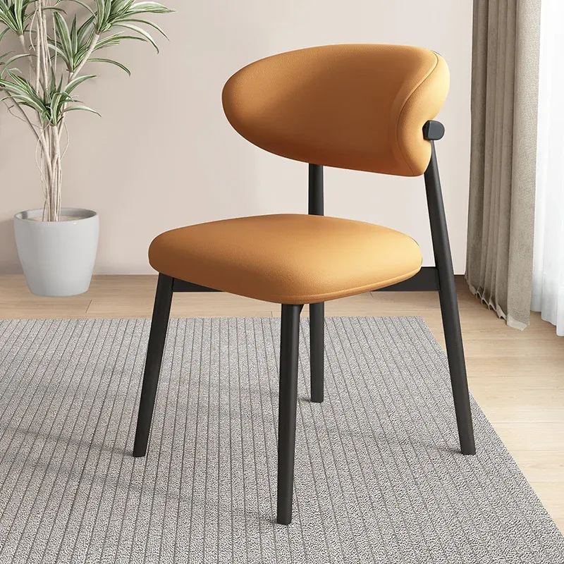 Solid wood dining chair Hotel restaurant sales department talks about chairs, solid wood leather chairs, household soft-backed