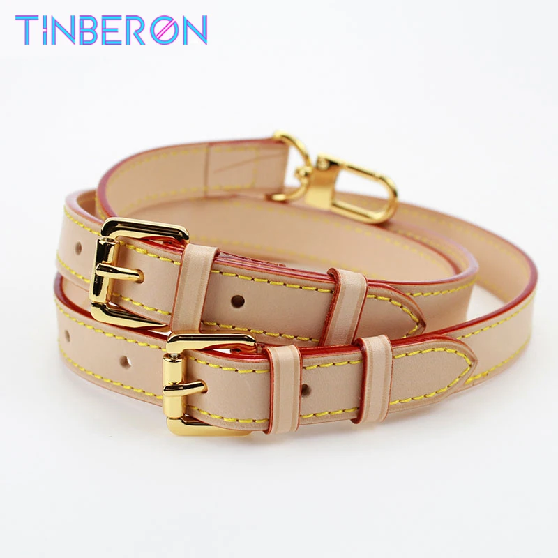 TINBERON Genuine Leather Bag Strap Luxury Handbag Straps Adjustable Shoulder Bag Strap Bags Accessories Bag Strap for Crossbody 120cm pu leather bag strap handbag metal chain shoulder straps purse crossbody bags chain replacement bag chains bag handles