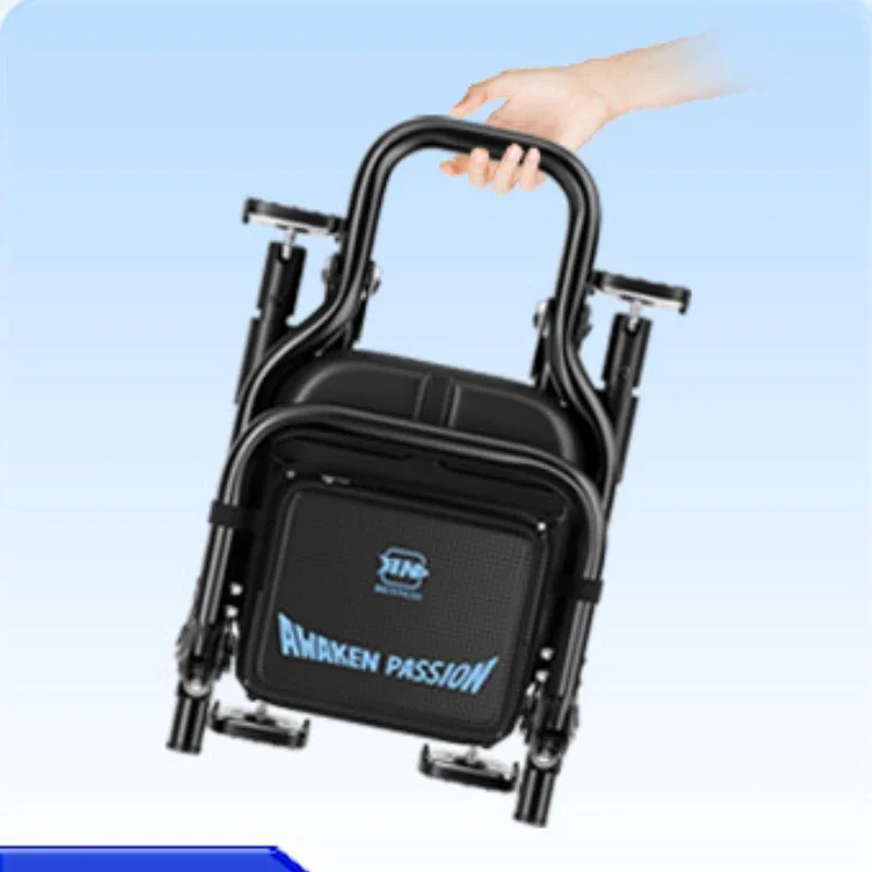 CD11: Portable Folding Fishing Chair, Adjustable Height Seat, Strong Load-Bearing Fishing Seat, Outdoor Camping Gear