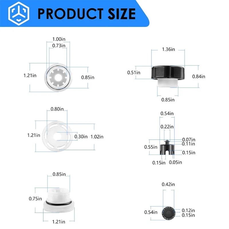 VACVBKX1B Vacuum Breaker Kit Replacement for ASSE 1019-A for Traditional Anti-Siphon Frost-Free Sillcock Valves