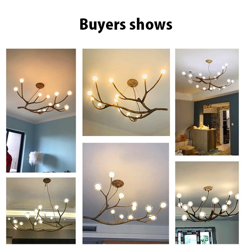 pendant lighting for kitchen island Glass Ball LED Chandelier Ceiling Loft Living Room Bedroom Dining Room G4 Chandelier Retro Resin Home Art Decor Chandelier bathroom pendant lighting