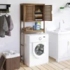 Bamboo Over-The-Toilet Organizer Rack, Freestanding Toilet Space Saver with 3-Tier Adjustable Shelves (Walnut) 4
