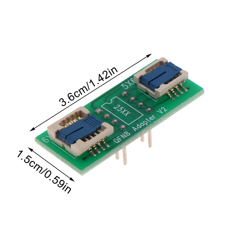 1Pc QFN8/WSON8 범용 2-in-1 소켓/어댑터(6*5MM 및 8*6MM SMT BIOS 플래시 소켓 모두용) '