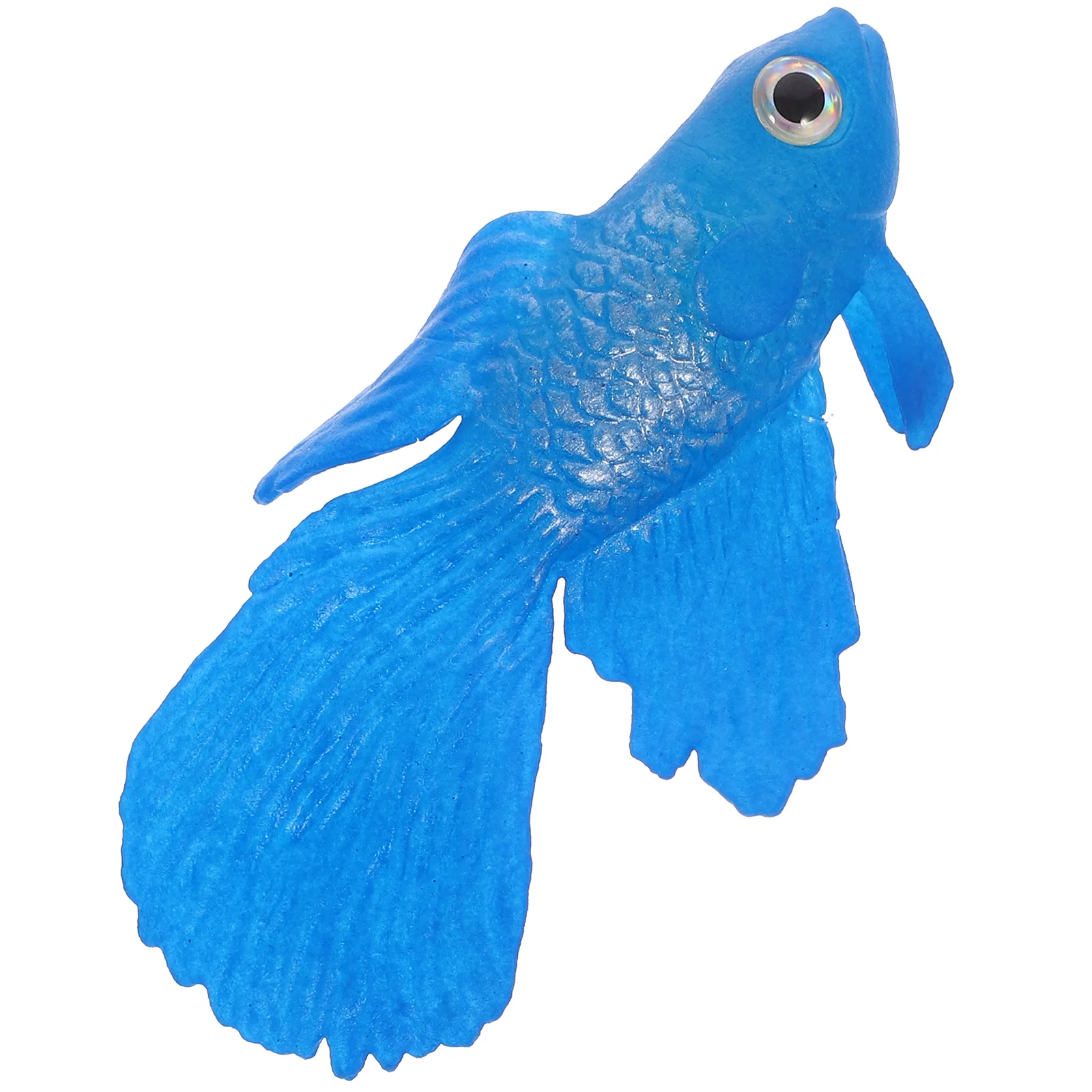 

Artificial Glowing Betta Fish Lifelike Floating Fish Figurine Silicone Fish Toys