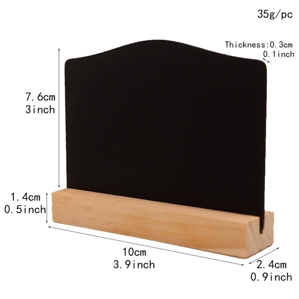 Blackboard Menu Stand Hotel Bar Countertop Sign Chalkboard Handwriting Message Board Double Sides Wooden Price Tag Display Rack