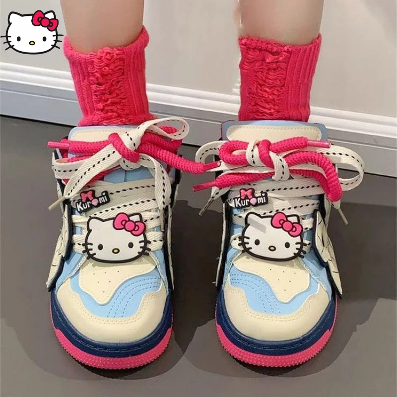 

Kawaii Sanrio Hellokitty Anime Kawaii New Cute and Sweet Stylish and Comfortable Sneakers Versatile Popular Anti-Skid Shoes