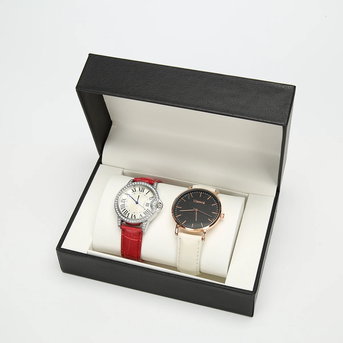 PU Leather Single Watch Gift Box with Soft Pillow, Luxury Wristwatch Display Case Organ... - SKU PLWB1052 - UGI Packaging