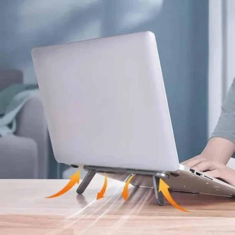 접이식 휴대용 노트북 스탠드 조절 가능한 인체공학적 노트북 홀더 냉각 브래킷 라이저 범용 데스크 스탠드 액세서리